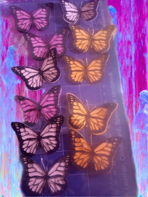 Small 3D butterflies for party or scrapbooking - image2